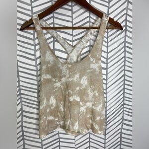 Victoria Secret Razorback Mesh Tye Dye Neutral Tank